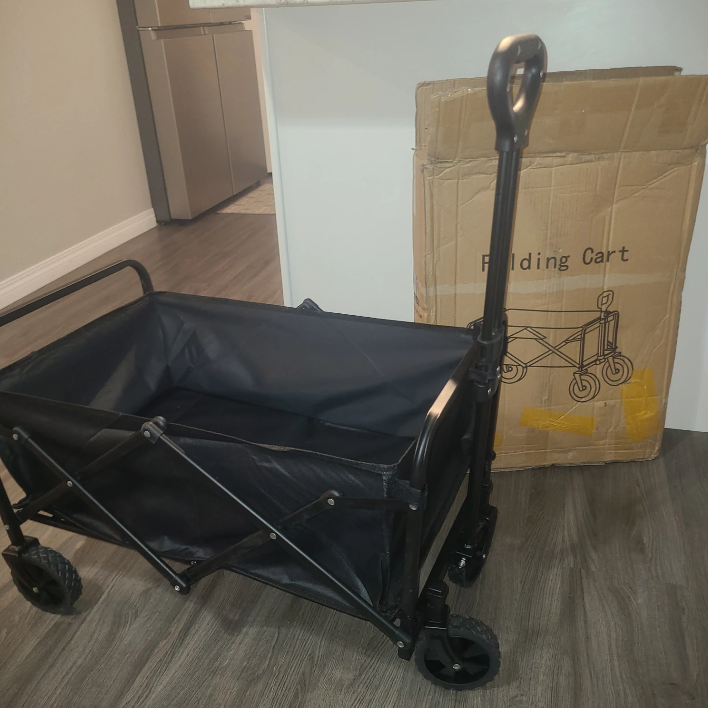 $45 Black Folding Utility Cart