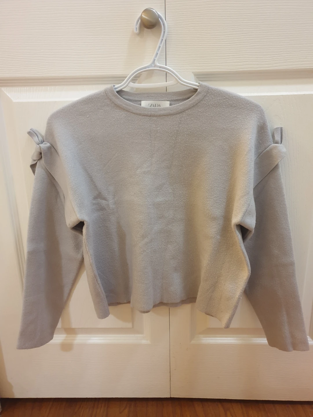 🦄ZARA Kids Grey Sweater with Bow Detail🦄
