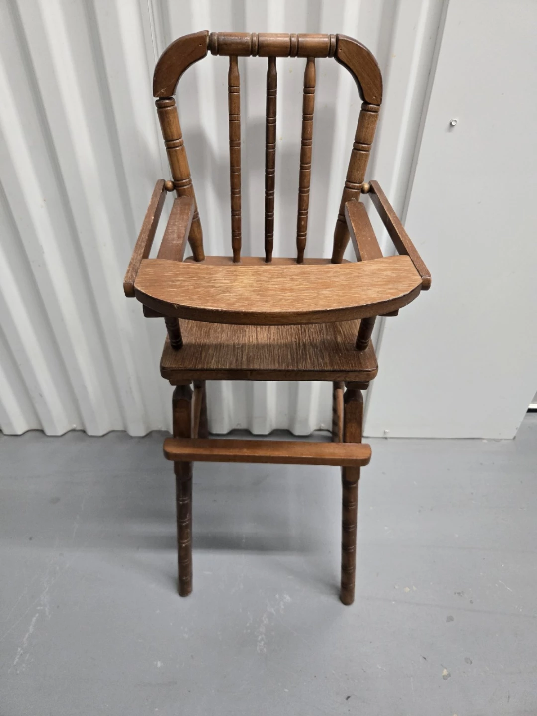 Vintage Wooden High Chair for child 1-5