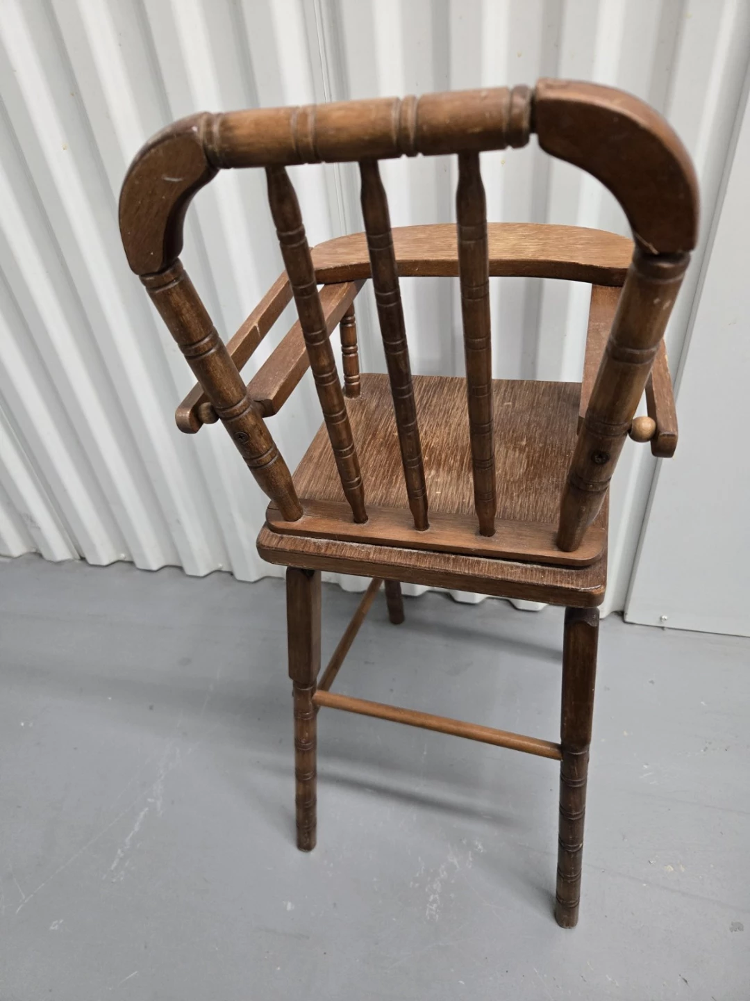 Vintage Wooden High Chair for child 1-5 - photo 3