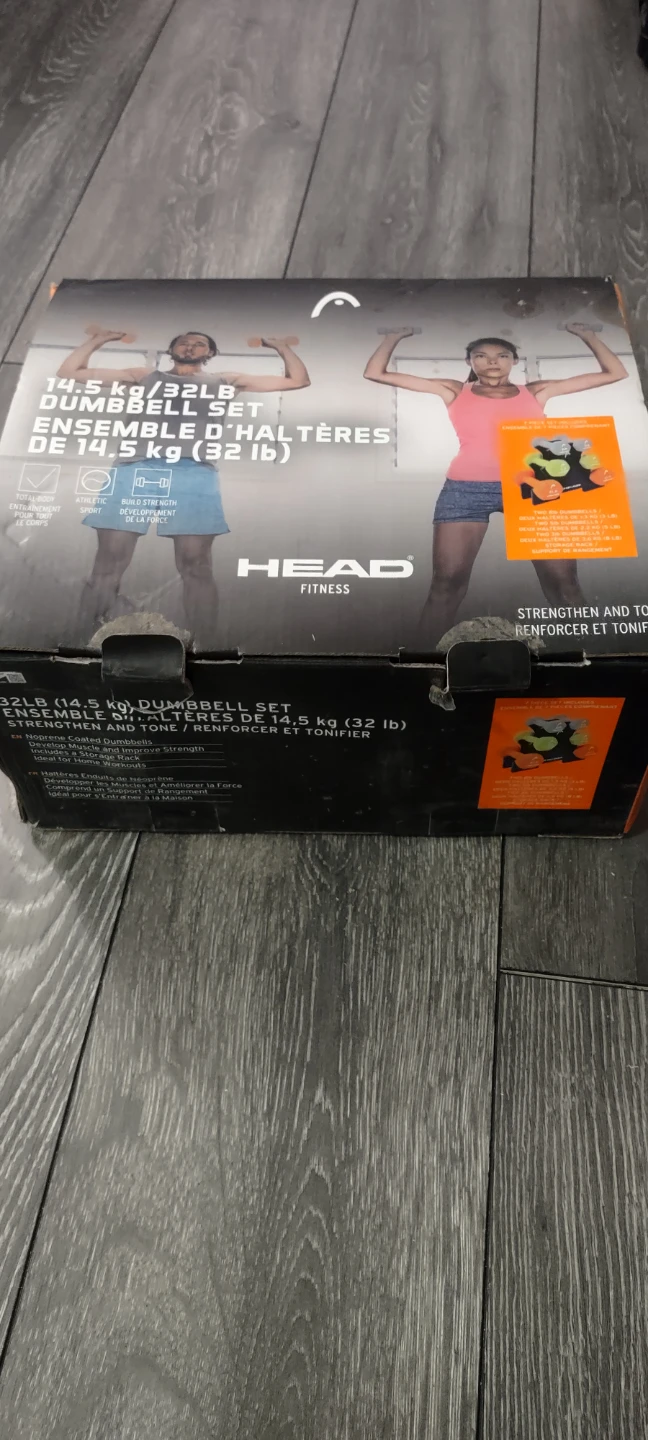 HEAD Fitness Dumbbell Set - 14.5 kg / 32 lb