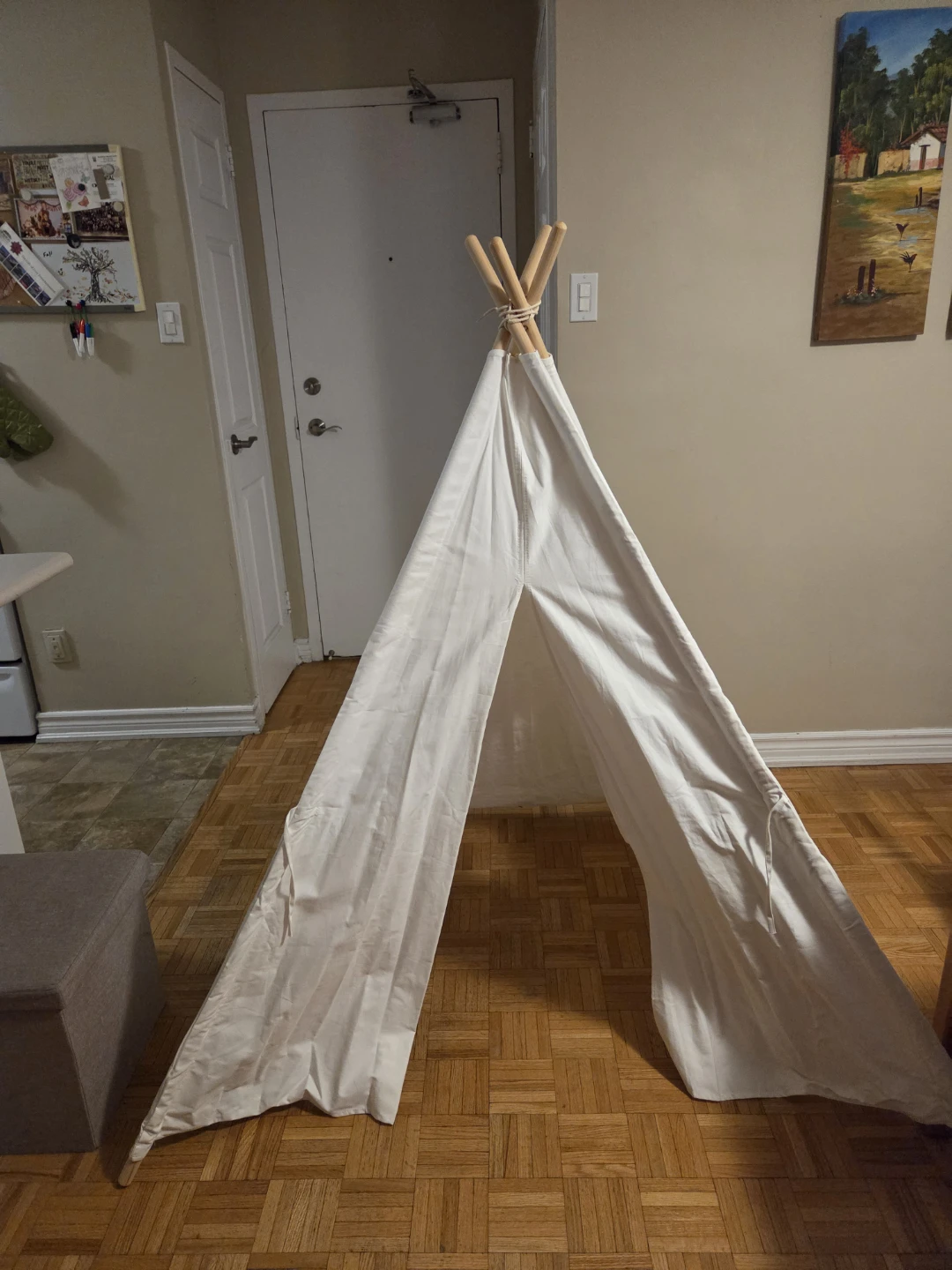 Foldable Children's Canvas Teepee Tent - photo 5