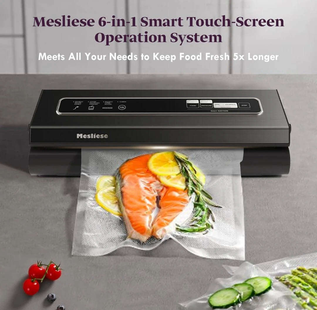 Mesliese Vacuum Sealer Machine - 90KPa, 6-in-1 - photo 3