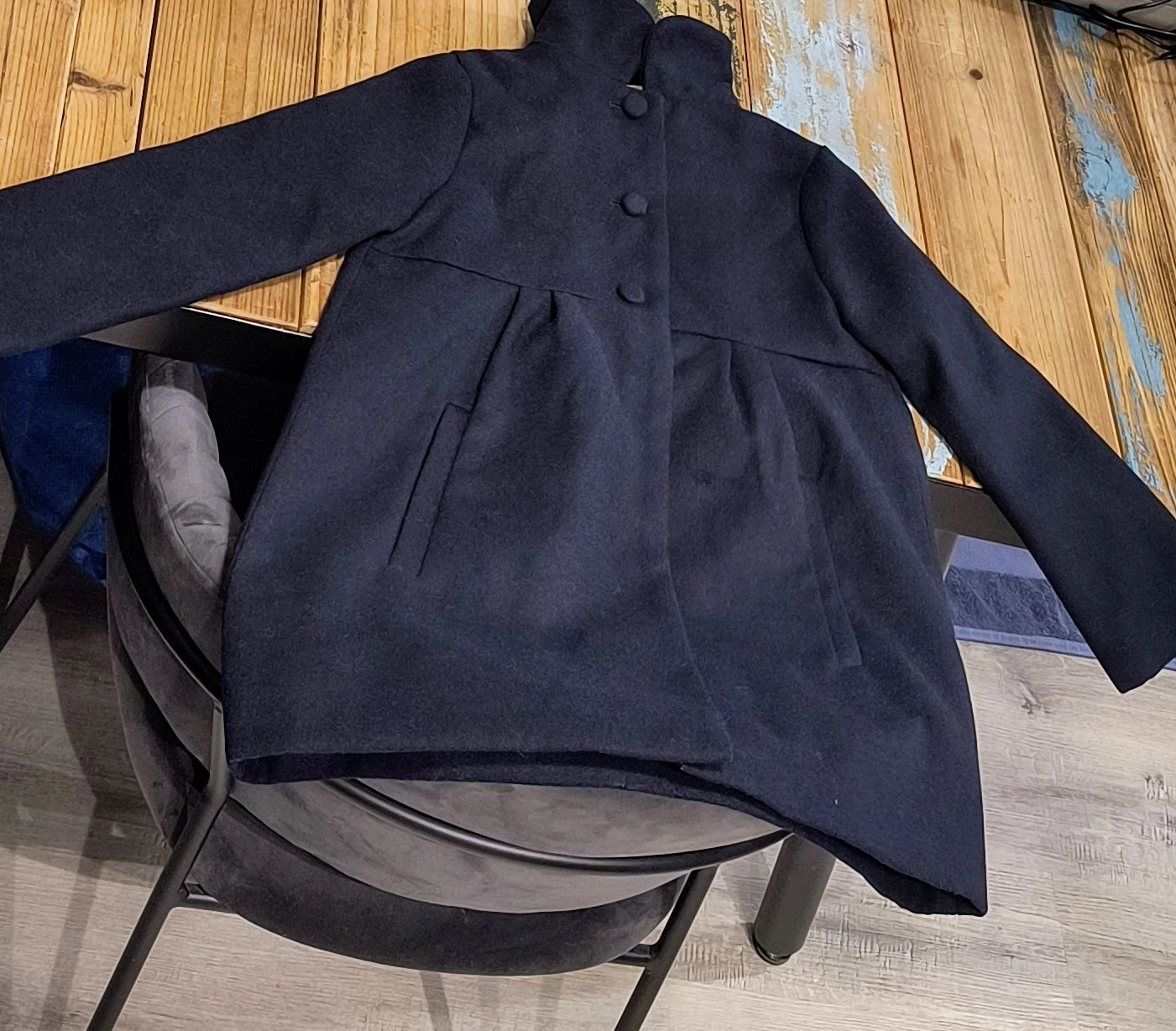 ZY Collection navy blue girls coat size 7/8 years