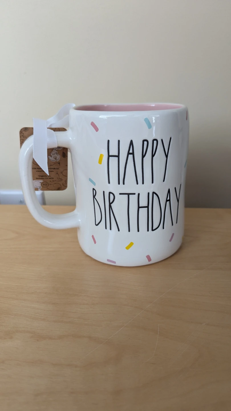 Rae Dunn x Peanuts Happy Birthday Snoopy Mug - photo 2