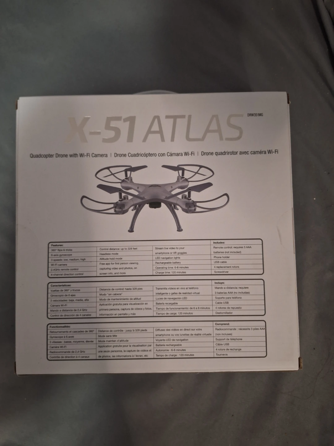 X-51 ATLAS Quadcopter Drone with Wi-Fi Camera - photo 2