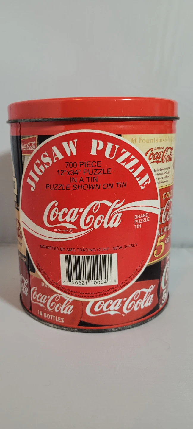 Coca-Cola 700 Piece Jigsaw Puzzle in Tin