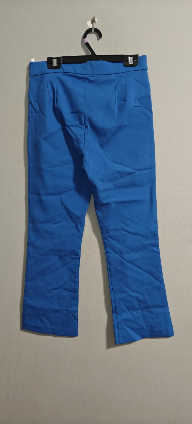 Zara Blue Cropped Flare Trousers - photo 2