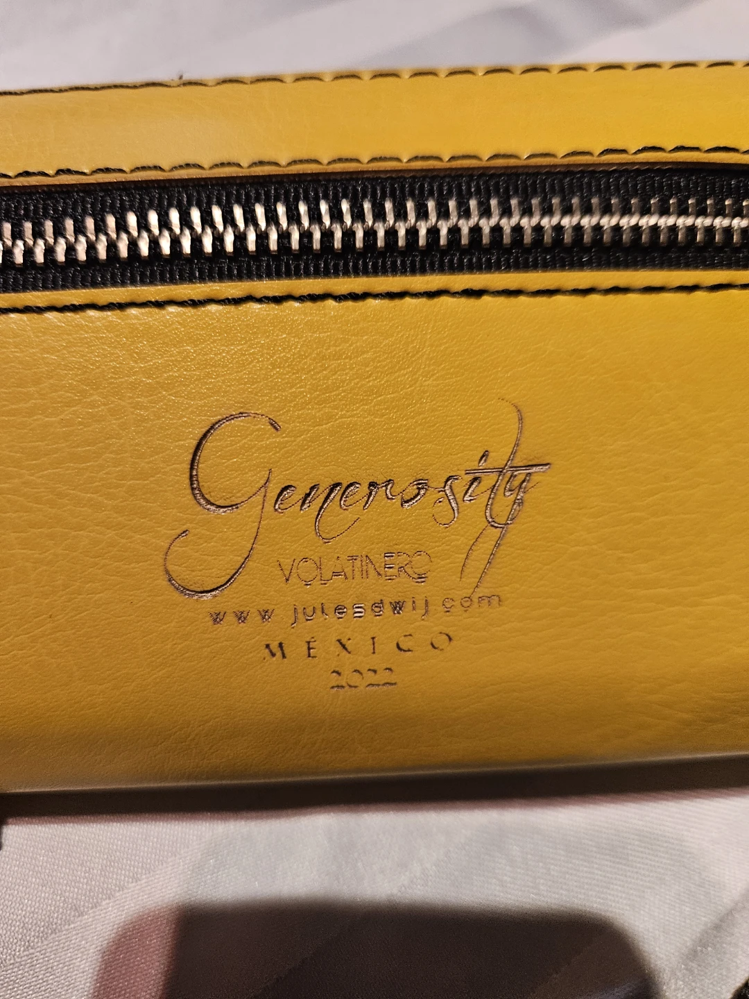 Jules Wijn Generosity Yellow Leather Crossbody Bag - photo 4