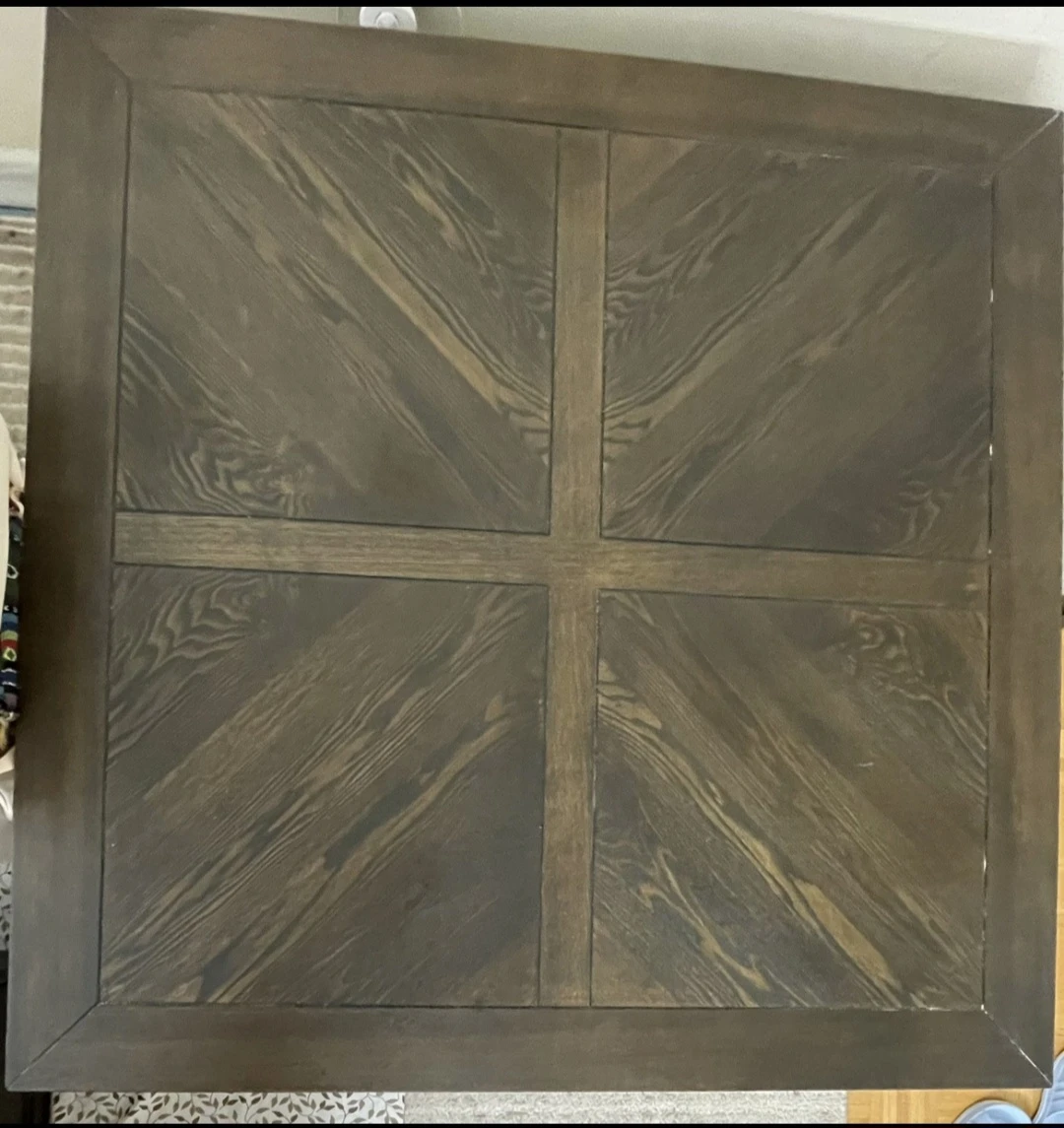 Dark Wood Square Dining Table - photo 2