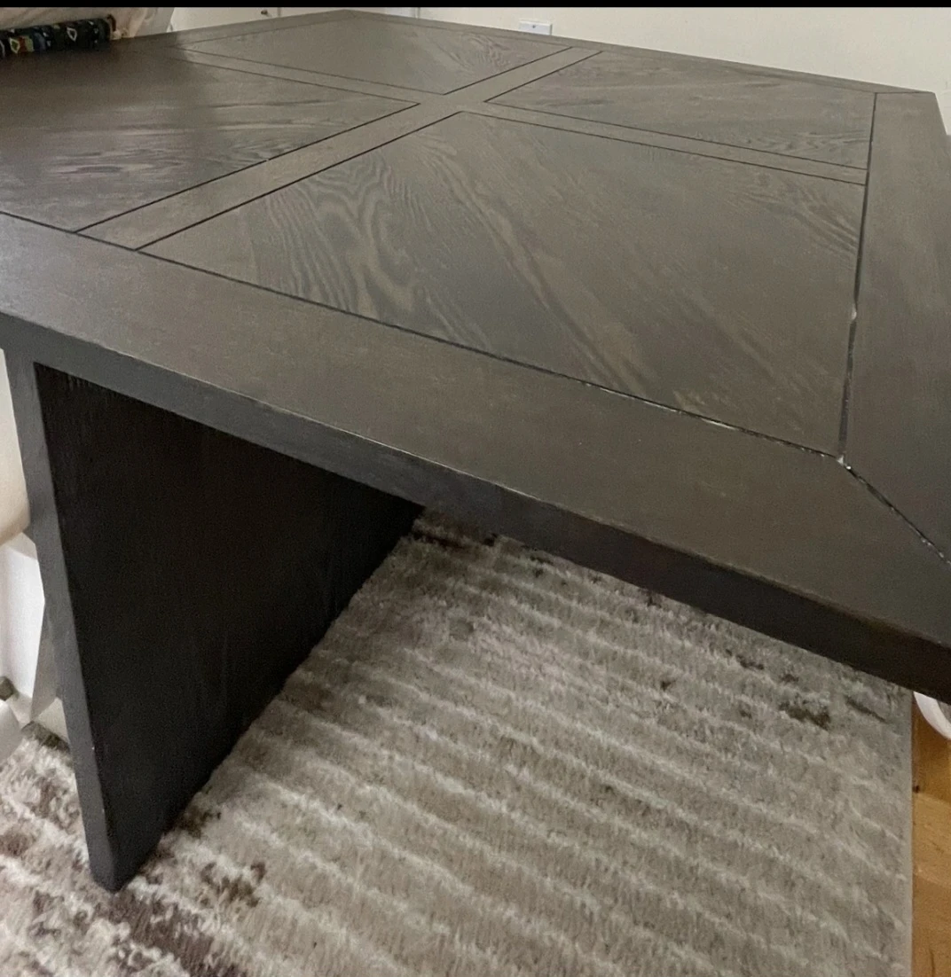 Dark Wood Square Dining Table - photo 4