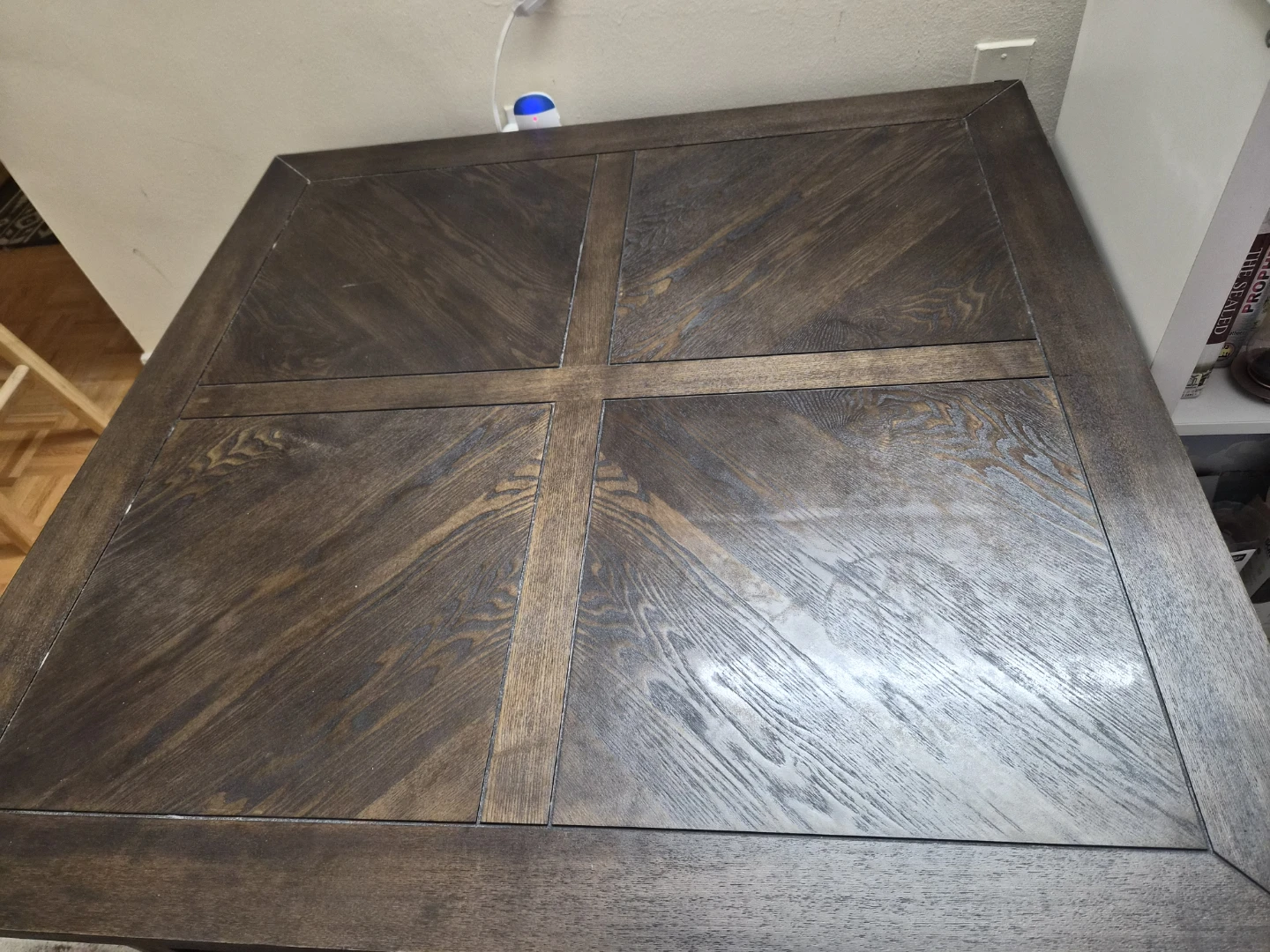 Dark Wood Square Dining Table - photo 5