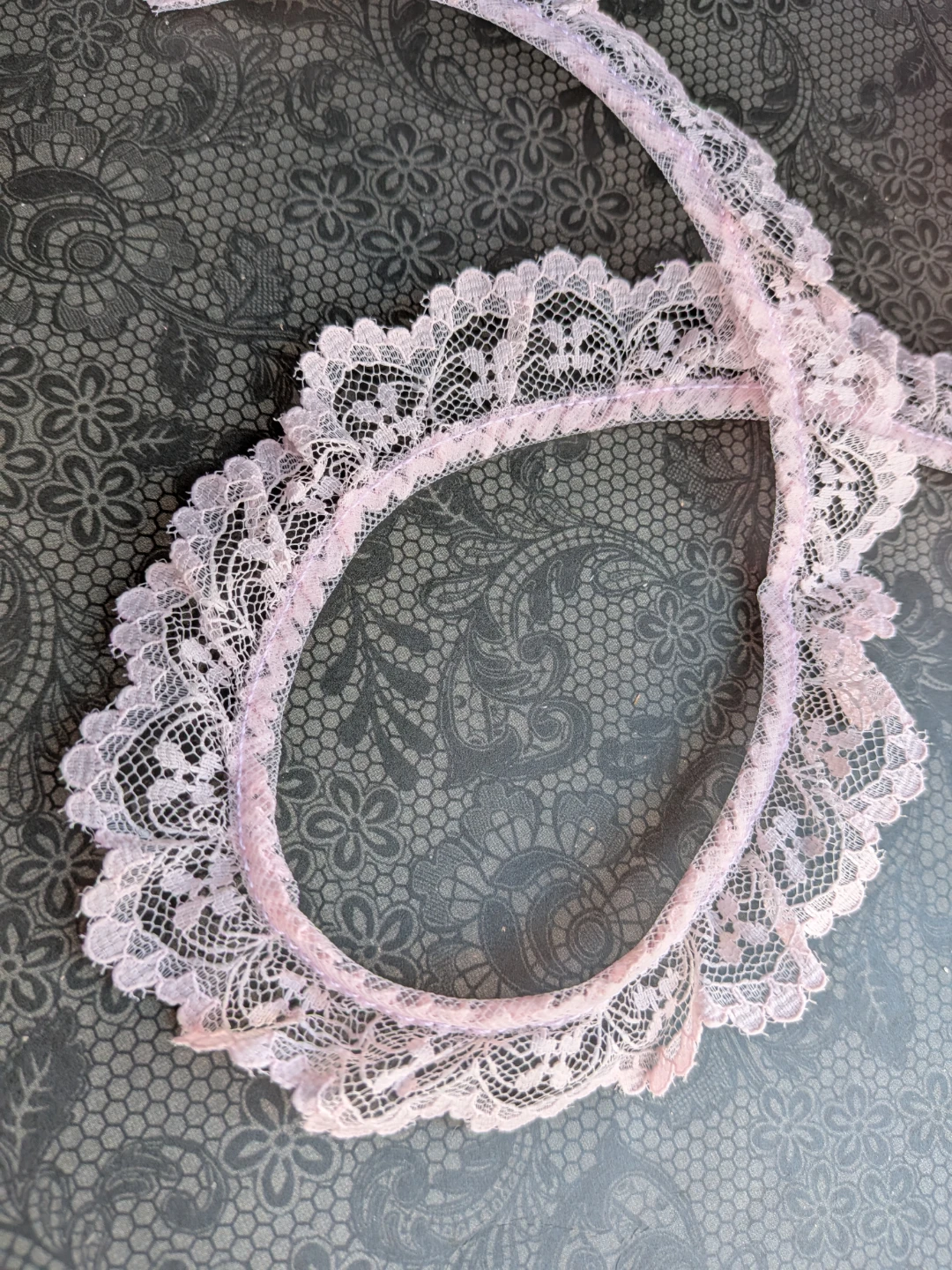 Three yards vintage Pink Lace Trim - photo 2