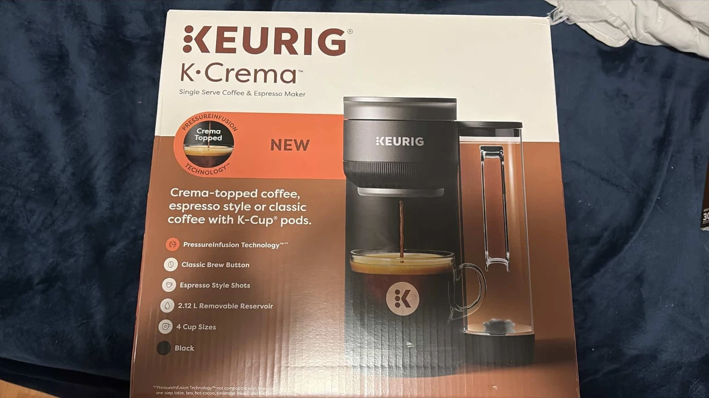 Keurig K-Crema Single Serve Coffee & Espresso Maker - Black