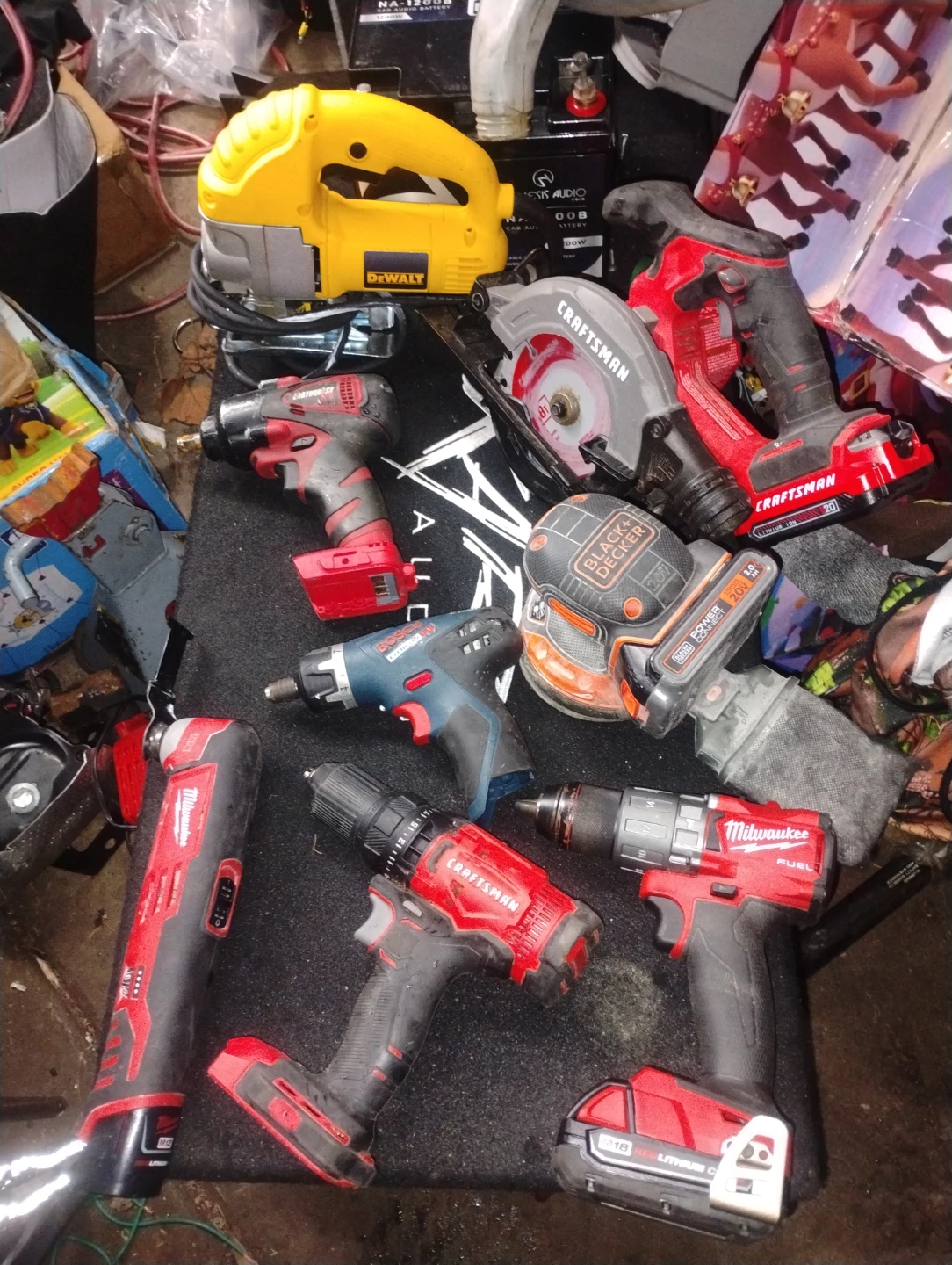 Random power tools together