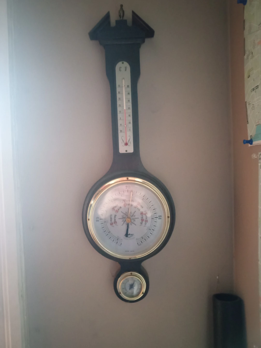 Wallace Barometer Thermometer with Hygrometer