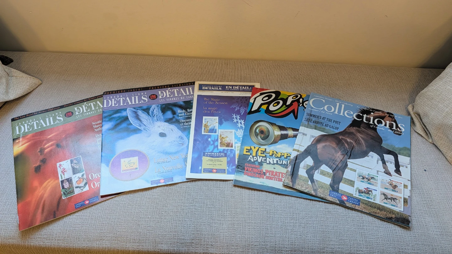 Lot of 6 Canadian Stamp Details & Collections Magazines