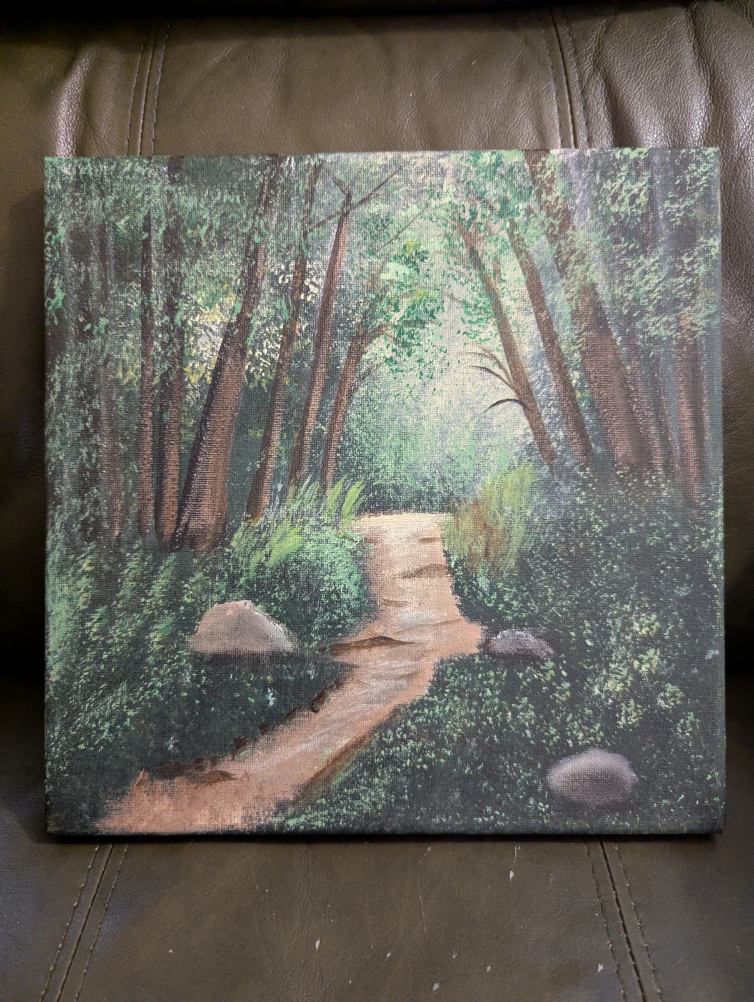 Forest Path Landscape Painting - photo 2