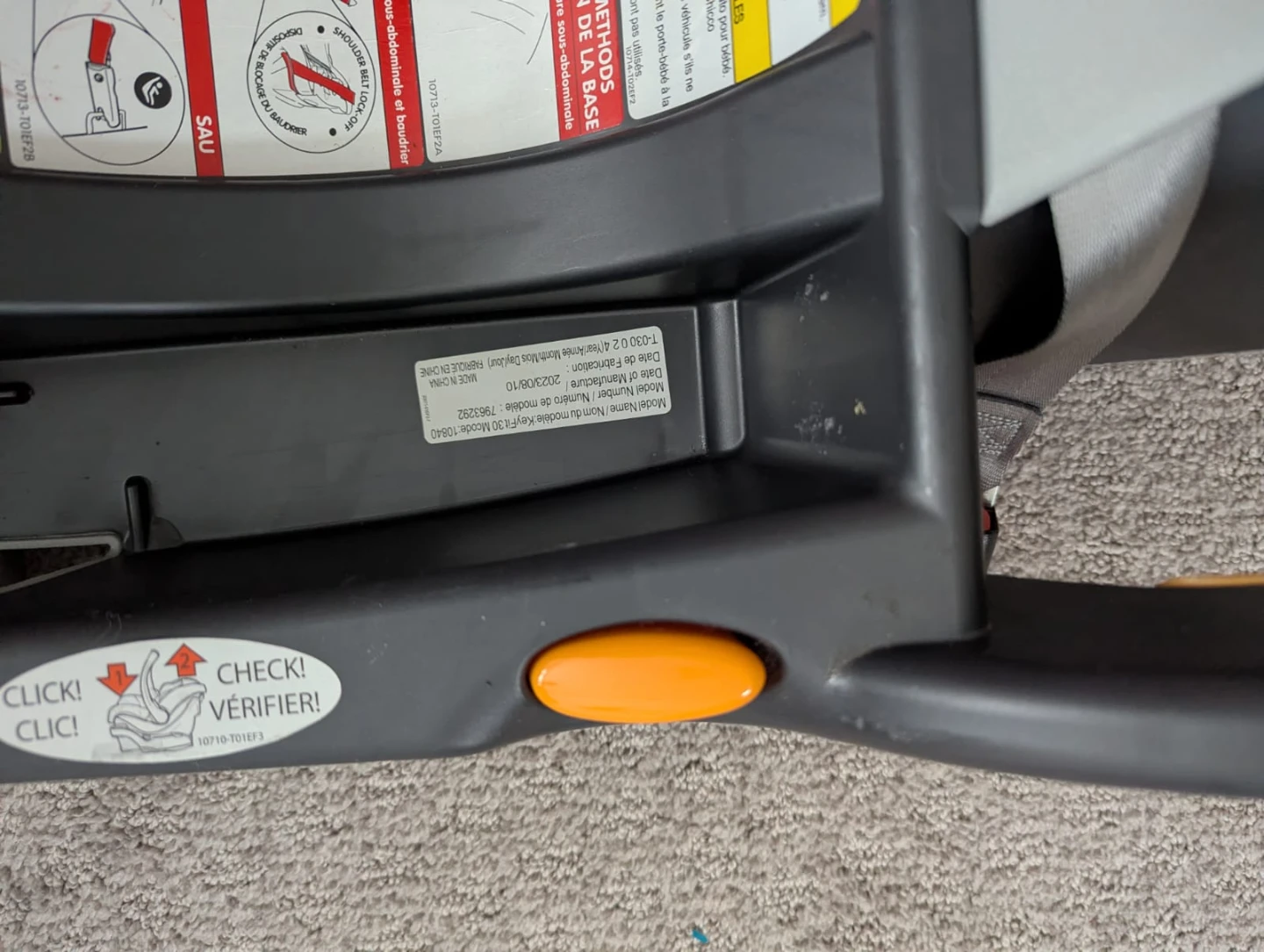 Chicco KeyFit 30 Infant Car Seat Base - photo 5