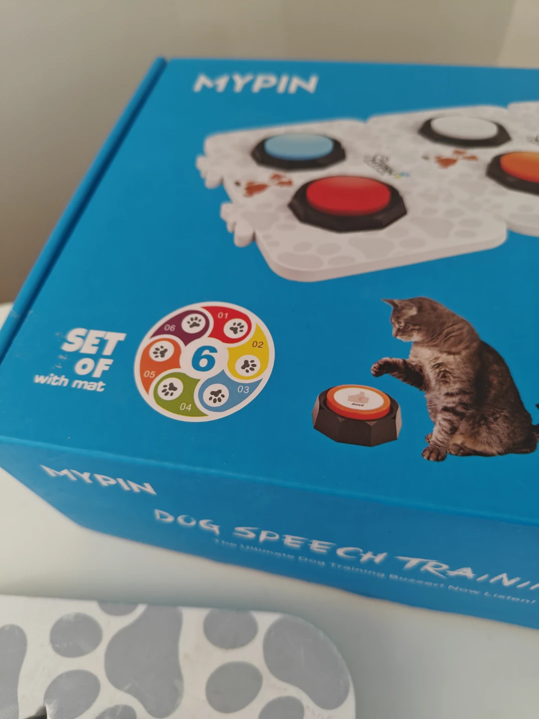 MYPIN Dog Speech Training Buzzer Set with Mat