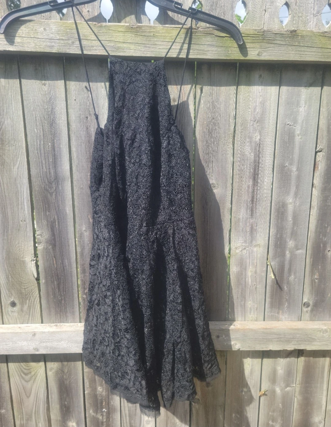 Black Lace Mini Dress