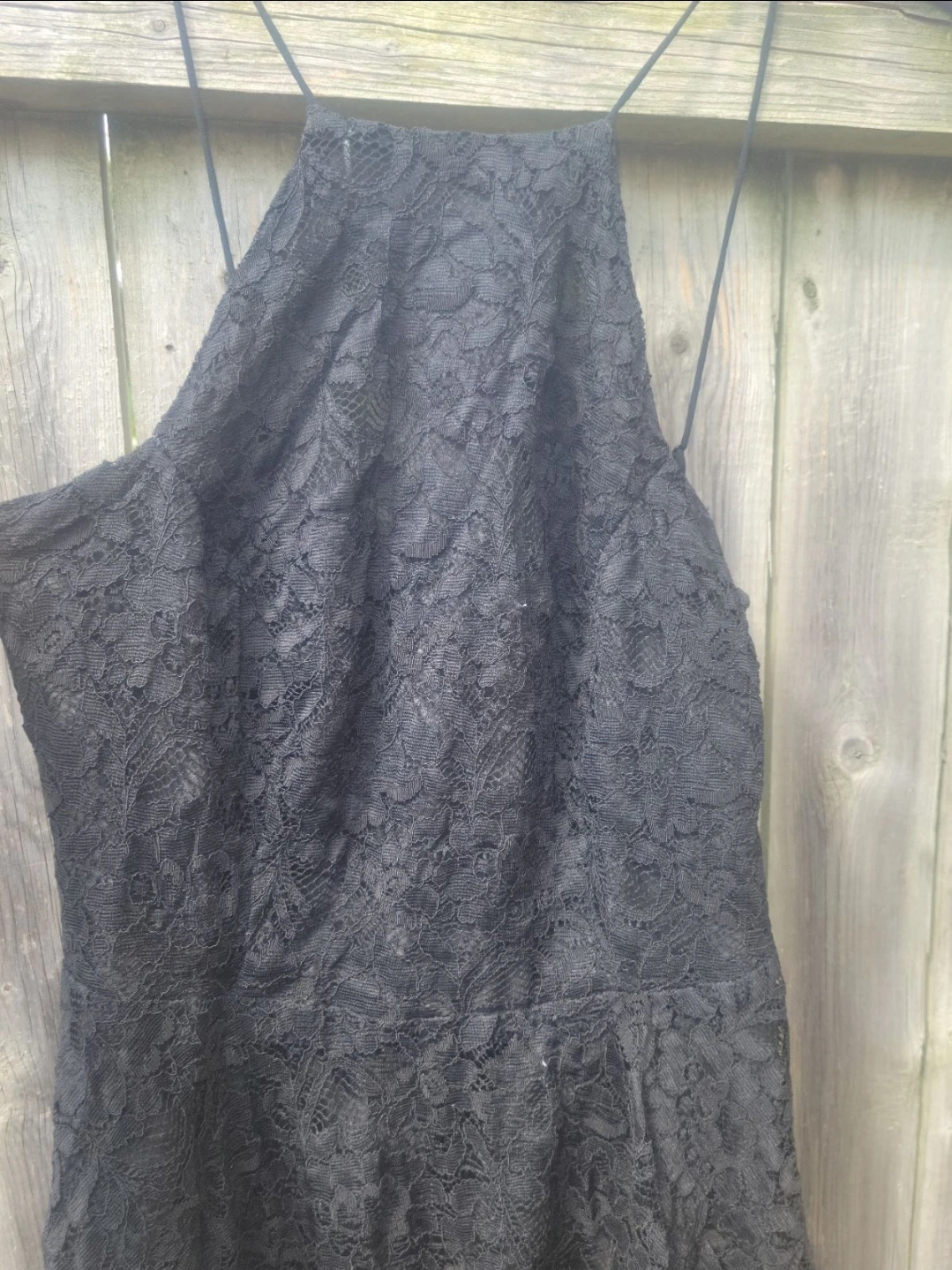 Black Lace Mini Dress - photo 2