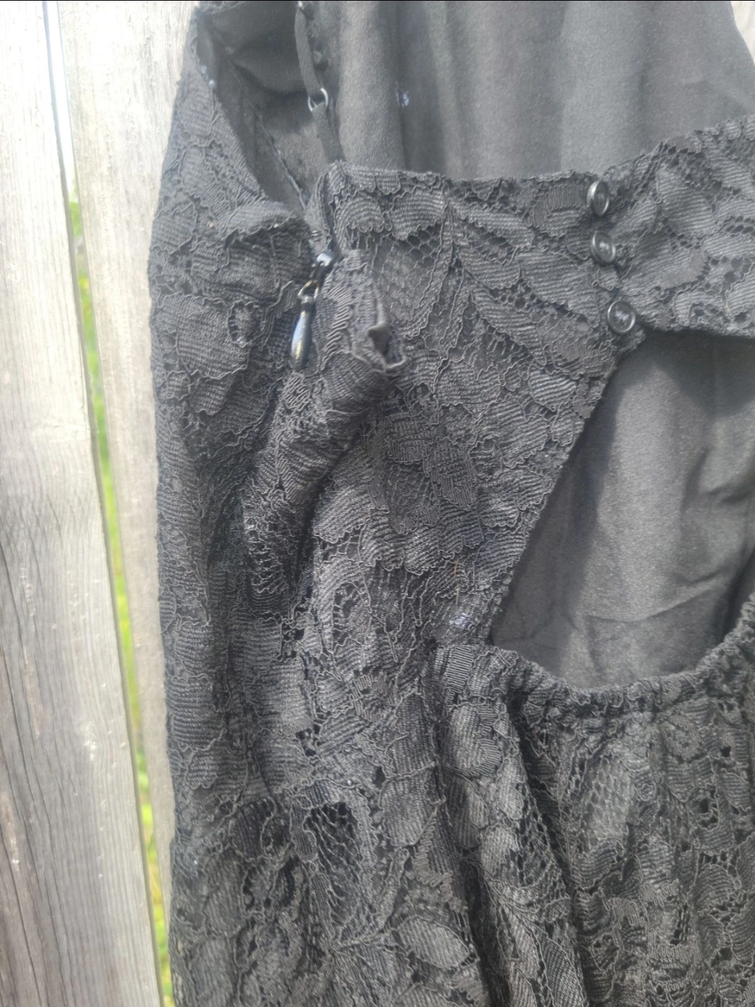 Black Lace Mini Dress - photo 4