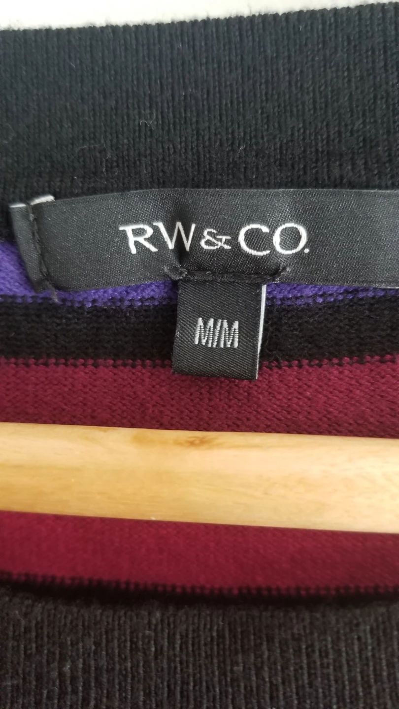 RW&CO. Women's Striped Crew Neck Sweater - Size M - photo 5