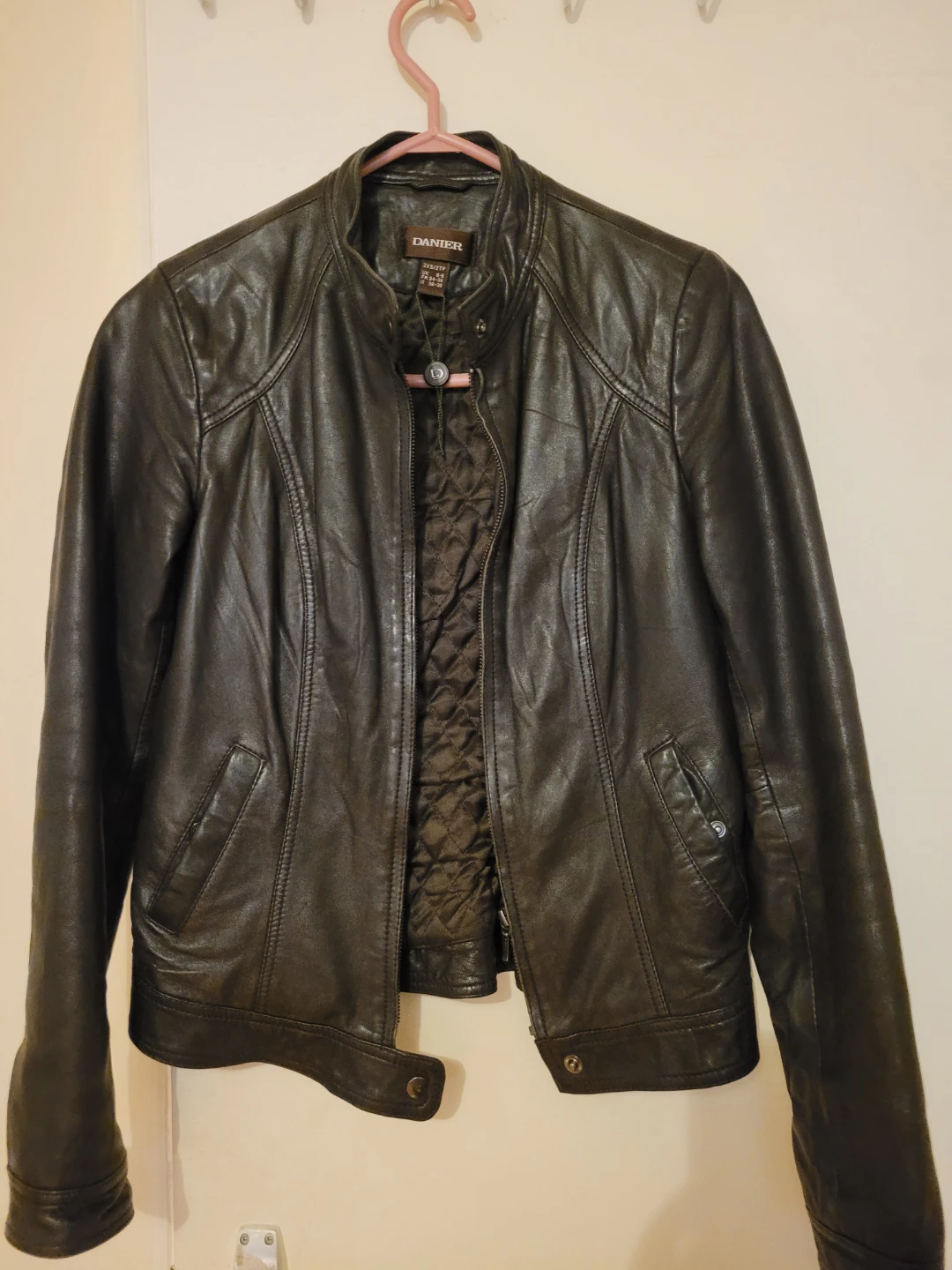 DANIEL Leather Jacket - Women's Size 2XS/2TP