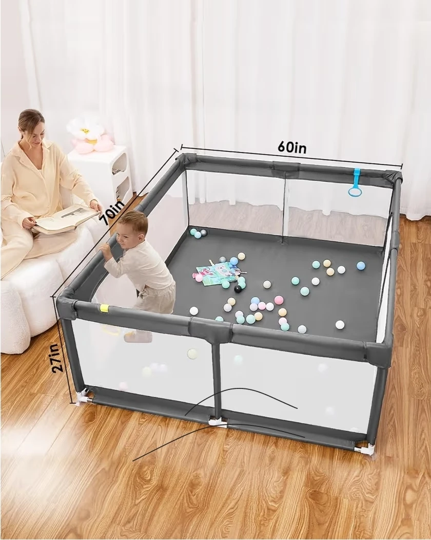 Dearlomm Playpen for Toddlers  LARGE
