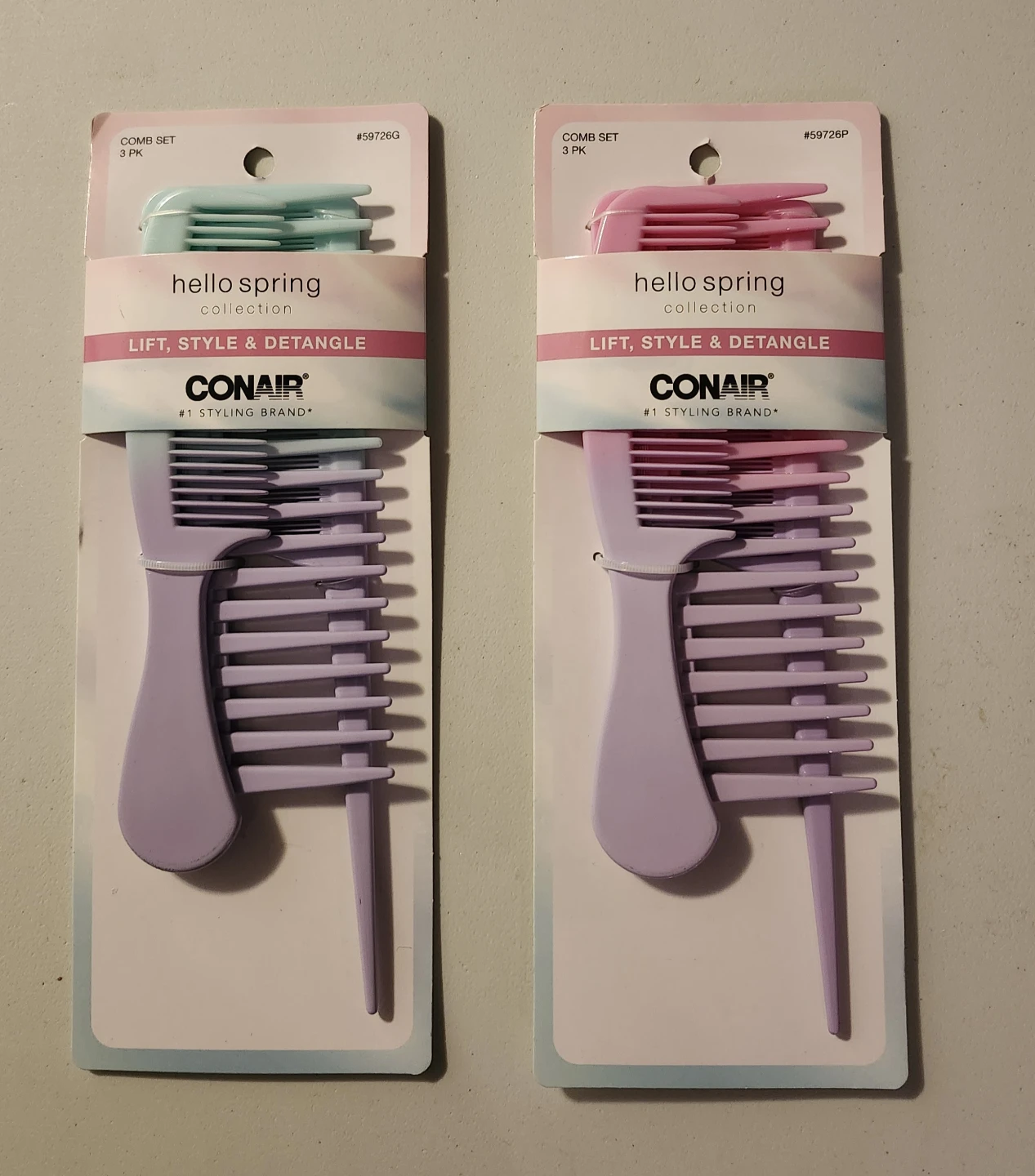 Conair Hello Spring Comb Set 3 Pack