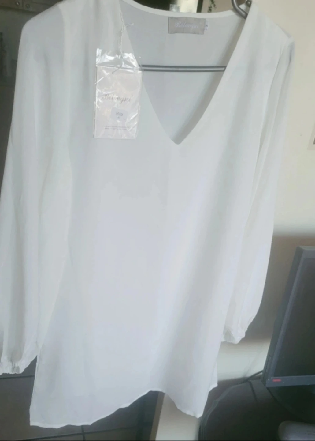 White Sheer Blouse
