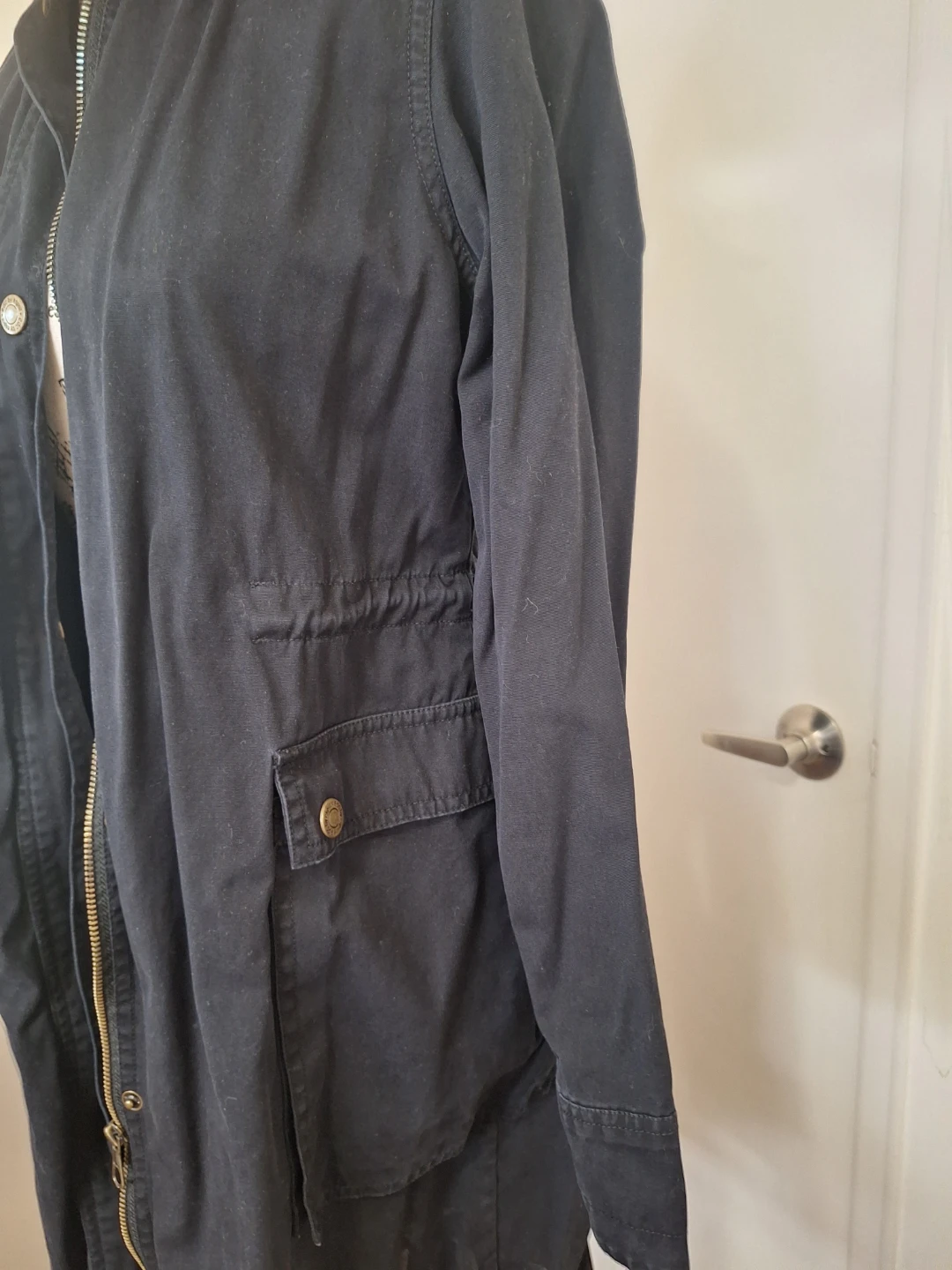 EDC by Esprit Black Hooded Parka Jacket - photo 5