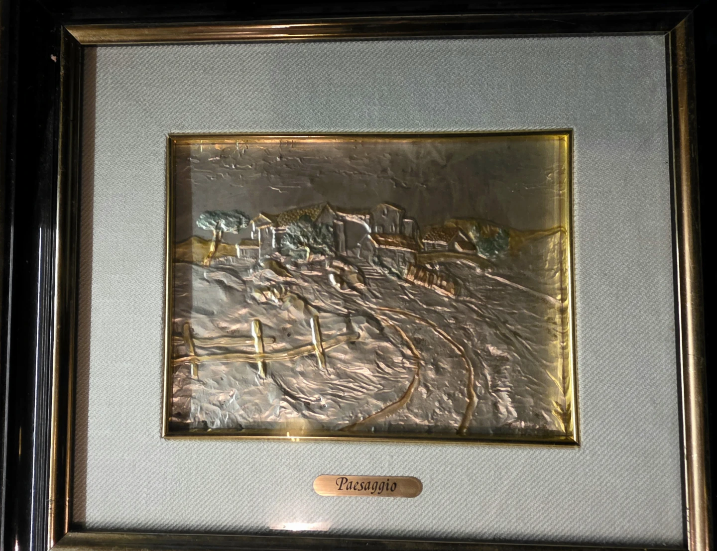 Paesaggio ltalian Landscape Framed Metal Art