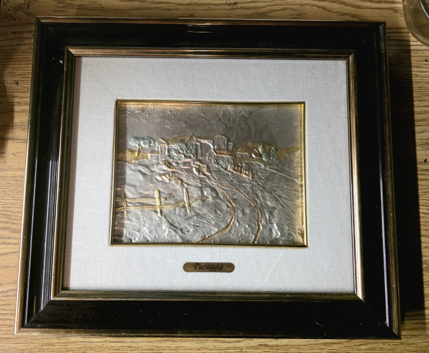 Paesaggio ltalian Landscape Framed Metal Art - photo 3