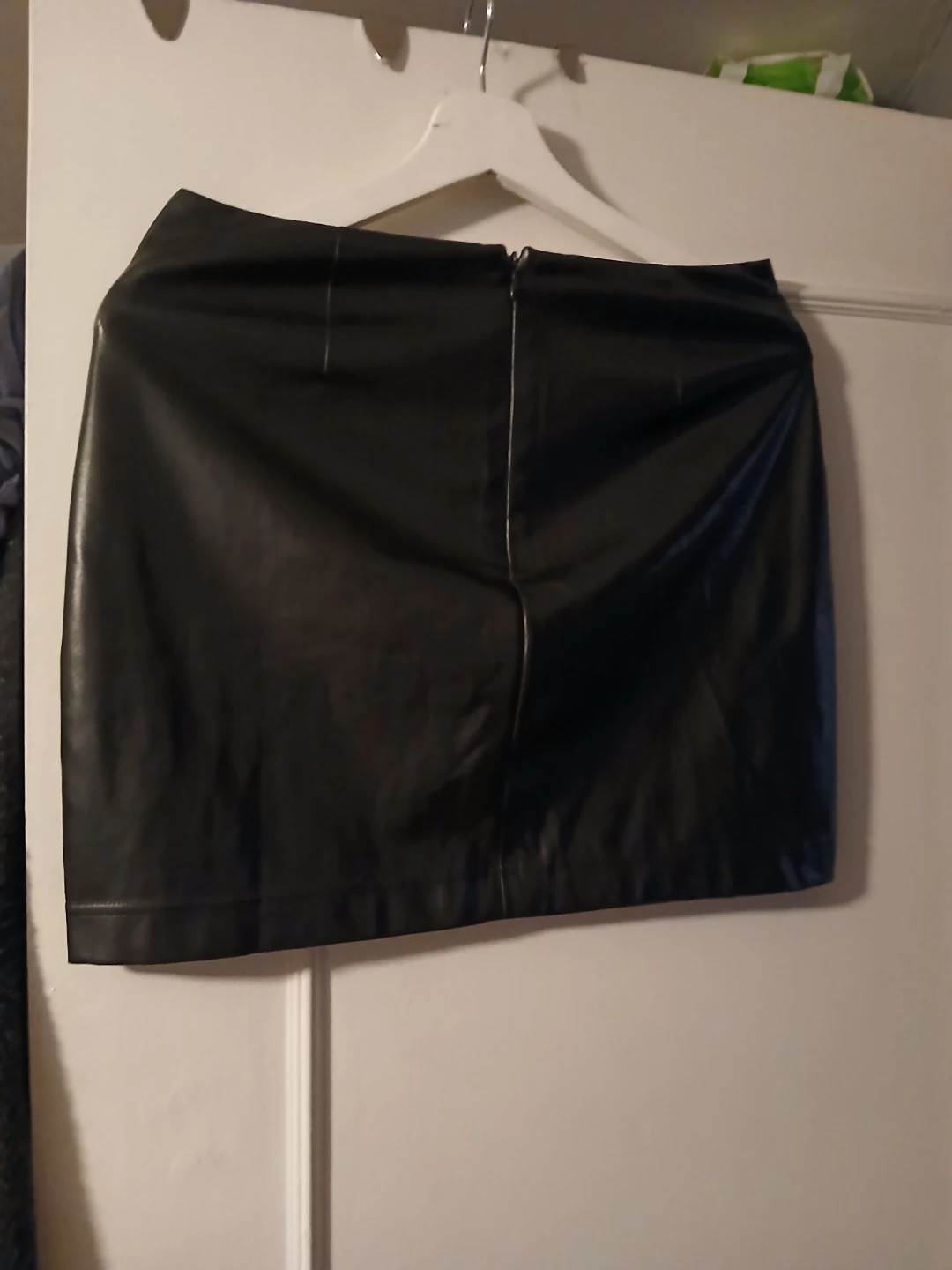 Black Faux Leather Mini Skirt - photo 2