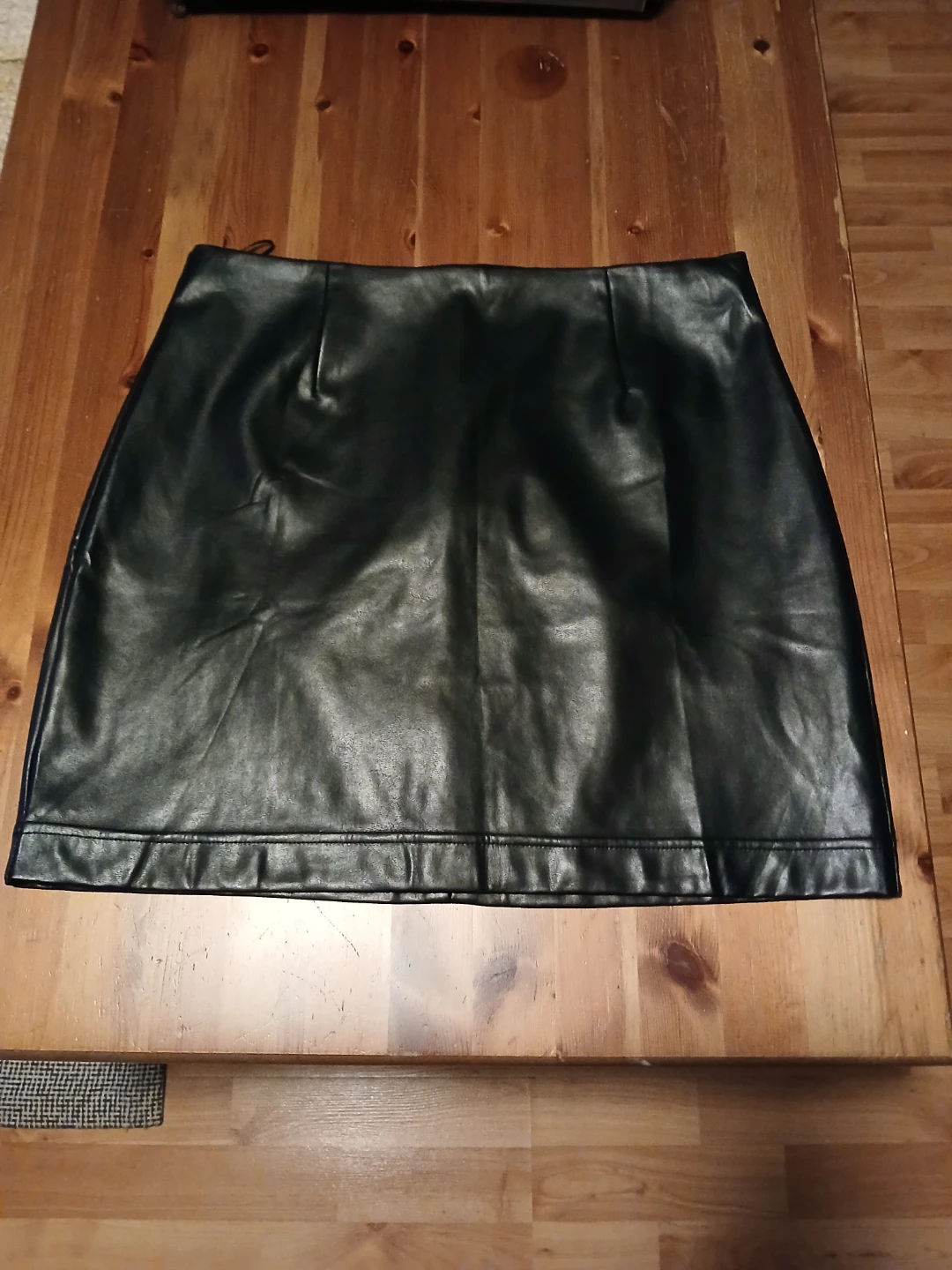Black Faux Leather Mini Skirt - photo 3