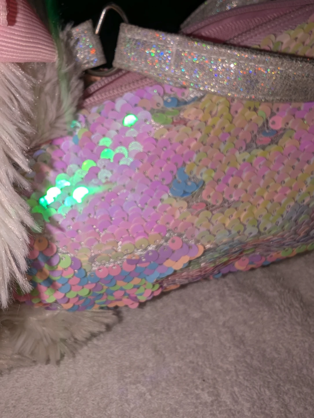 Plush Dog Sequin Pencil Case/purse - photo 2