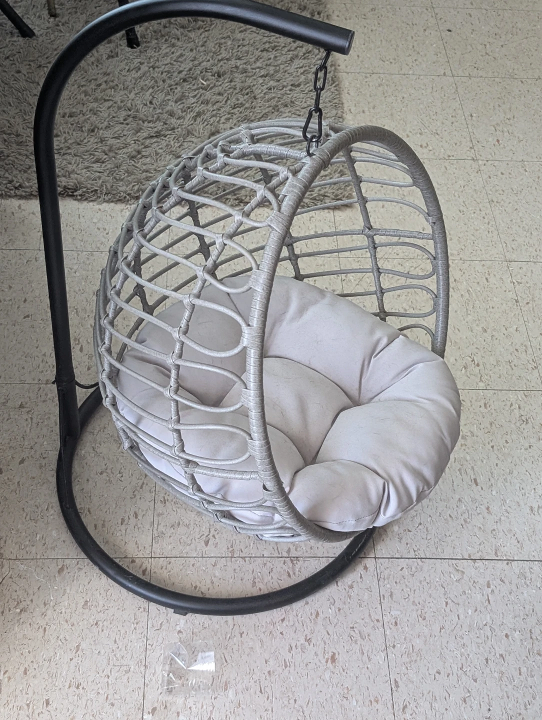 Hanging Egg pet  Chair with Cushion