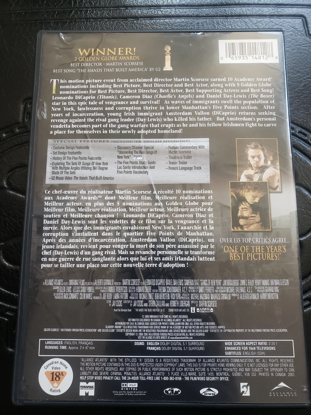 Gangs of New York DVD - photo 2
