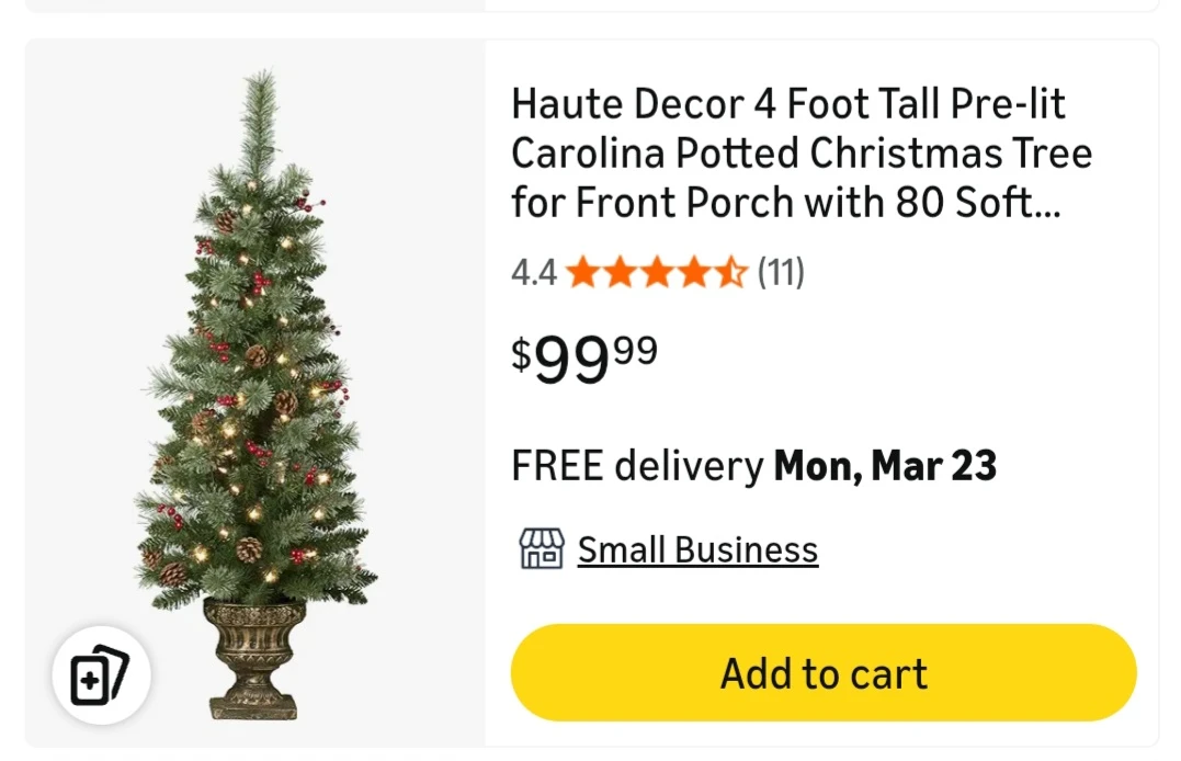 6.5 FT indoor/outdoor Pre-lit Potted Pine Tree with lights - photo 2