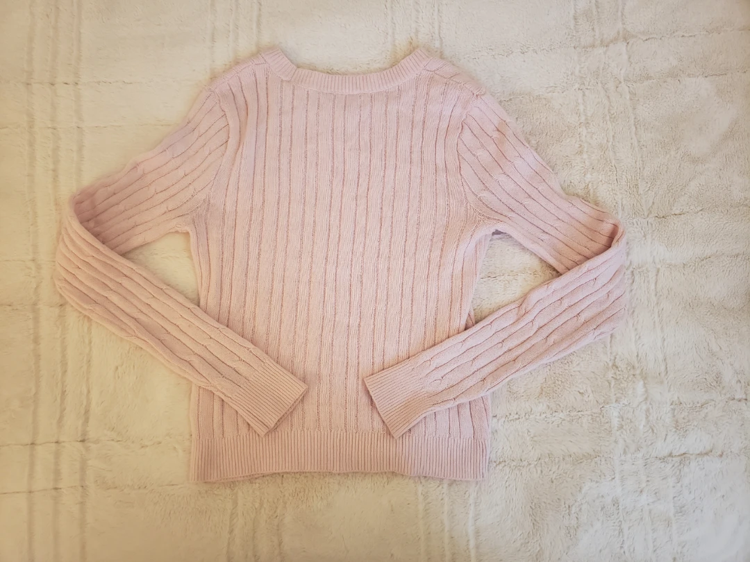 Hollister Pink Cable Knit Sweater - photo 2