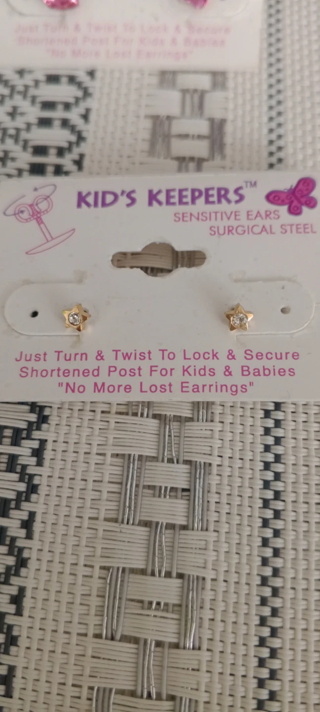 Kid's Keepers Star Earrings