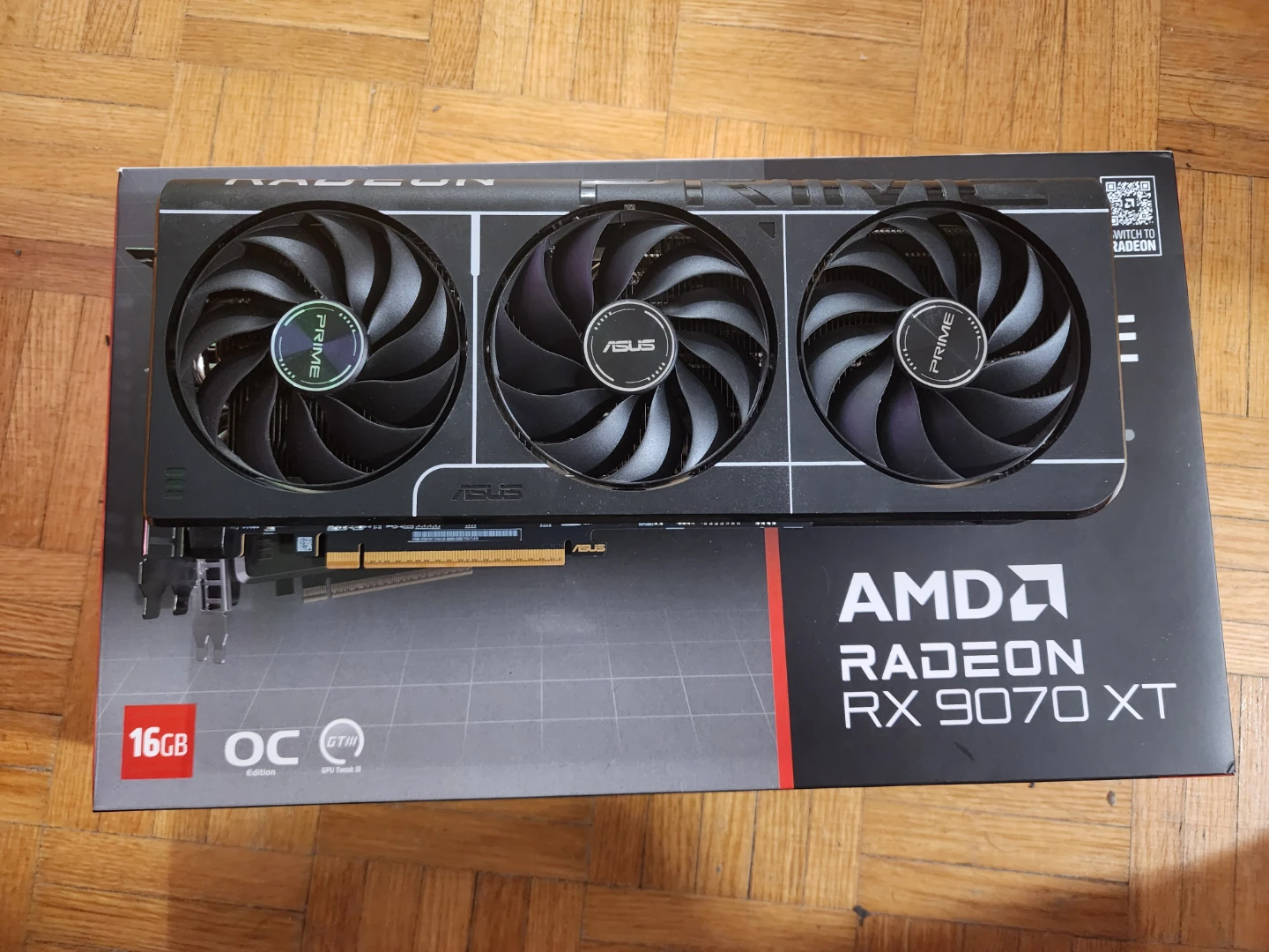 ASUS AMD Radeon RX 9070 XT Prime Graphics Card