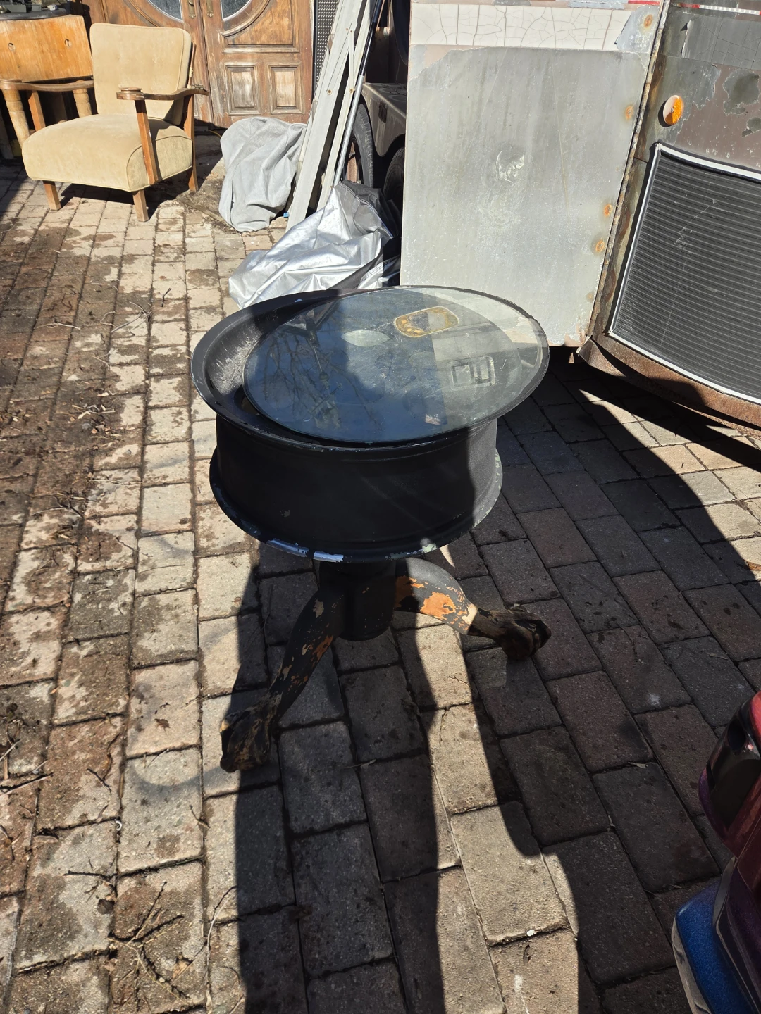 Rim and lion ft table with glass 100$ - photo 2