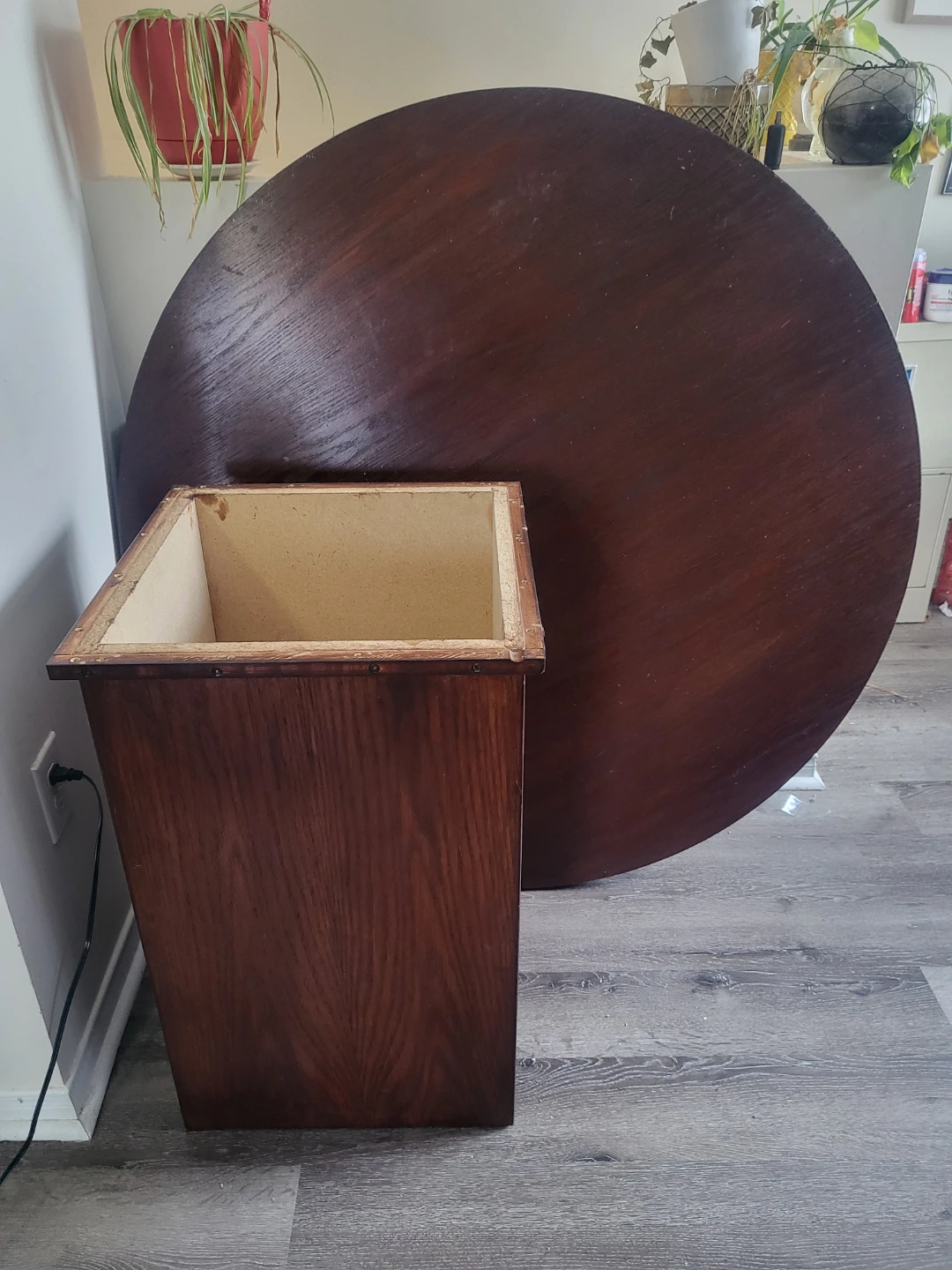 Round Oak Wooden Dining Table - photo 5