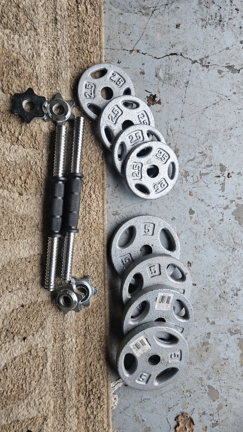 Weight Set Dumbbells with 2.5 lb and 5 lb Plates