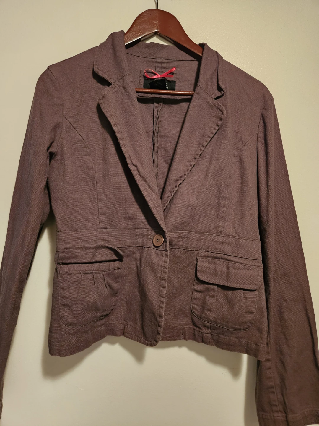 Y American Jeans Women's Blazer - Brown - Size L