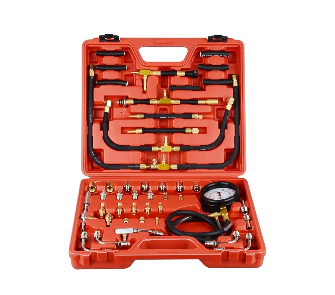 Fuel Injection Pressure Tester Kit | 0-140 PSI Dual Dial
