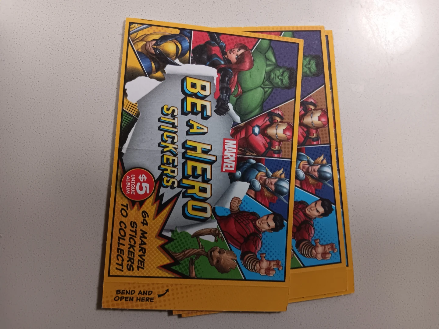 Marvel Be A Hero Stickers 🧡
